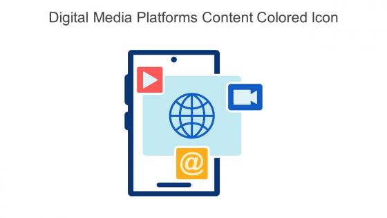 Digital Media Platforms Content Colored Icon In Powerpoint Pptx Png And Editable Eps Format
