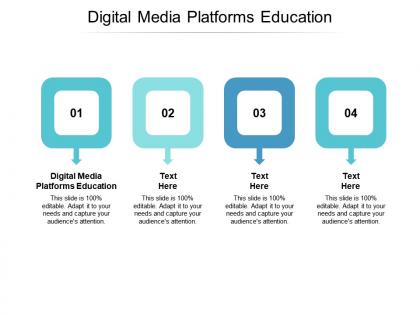Digital media platforms education ppt powerpoint presentation icon background images cpb