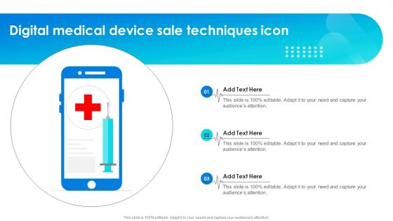 Digital Medical Device Sale Techniques Icon