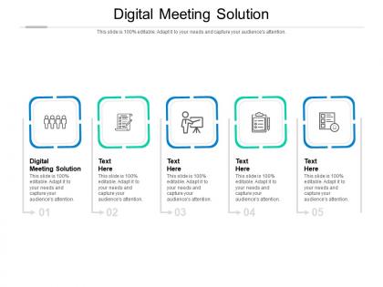 Digital meeting solution ppt powerpoint presentation inspiration background images cpb