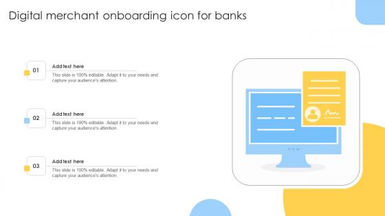 Digital Merchant Onboarding Icon For Banks