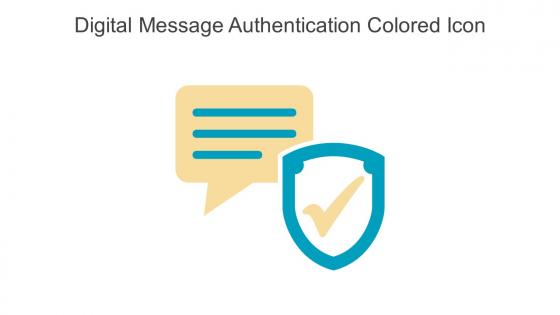 Digital Message Authentication Colored Icon In Powerpoint Pptx Png And Editable Eps Format