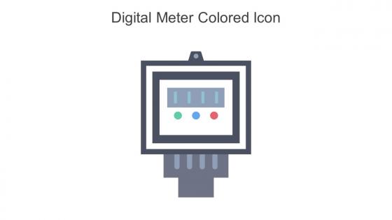 Digital Meter Colored Icon In Powerpoint Pptx Png And Editable Eps Format