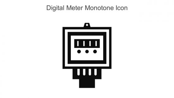 Digital Meter Monotone Icon In Powerpoint Pptx Png And Editable Eps Format