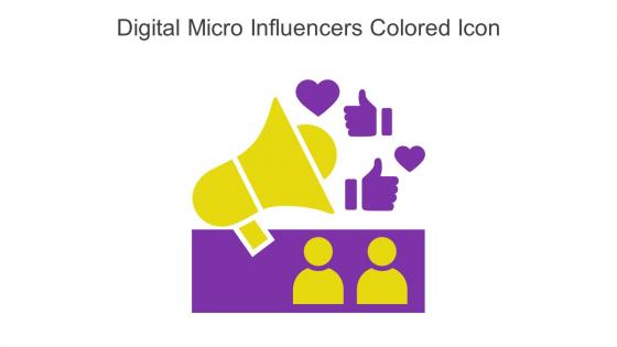 Digital Micro Influencers Colored Icon In Powerpoint Pptx Png And Editable Eps Format