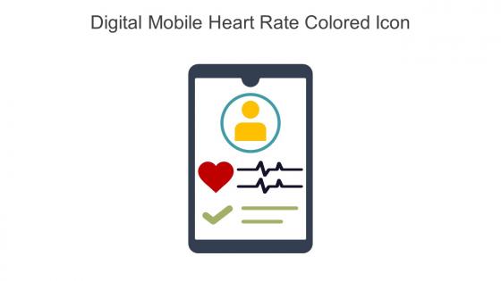 Digital Mobile Heart Rate Colored Icon In Powerpoint Pptx Png And Editable Eps Format