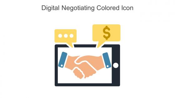 Digital Negotiating Colored Icon In Powerpoint Pptx Png And Editable Eps Format
