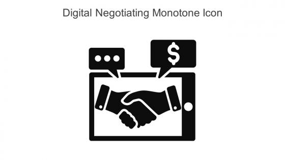 Digital Negotiating Monotone Icon In Powerpoint Pptx Png And Editable Eps Format