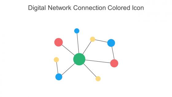 Digital Network Connection Colored Icon In Powerpoint Pptx Png And Editable Eps Format