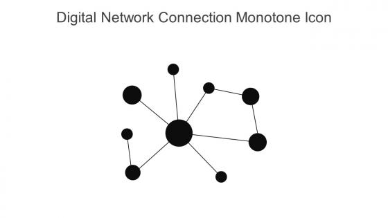 Digital Network Connection Monotone Icon In Powerpoint Pptx Png And Editable Eps Format