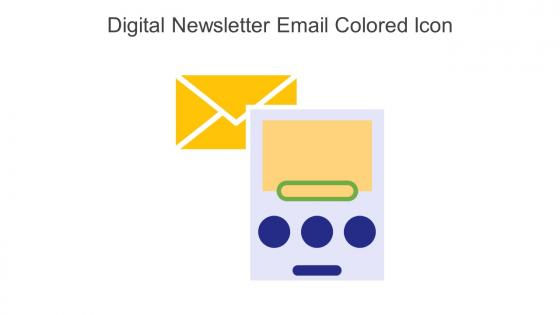 Digital Newsletter Email Colored Icon In Powerpoint Pptx Png And Editable Eps Format