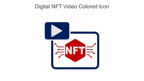 Digital NFT Video Colored Icon In Powerpoint Pptx Png And Editable Eps Format