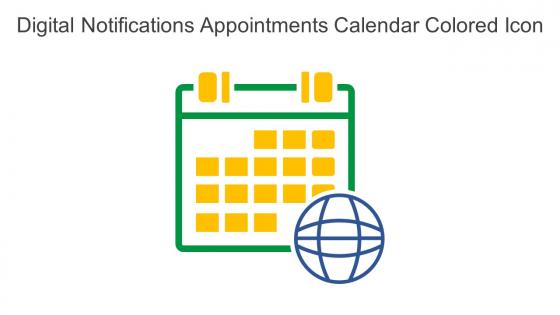 Digital Notifications Appointments Calendar Colored Icon In Powerpoint Pptx Png And Editable Eps Format