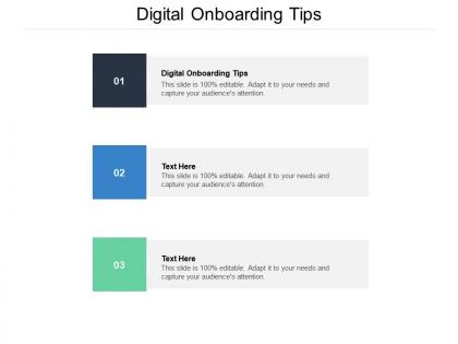 Digital onboarding tips ppt powerpoint presentation infographic template themes cpb