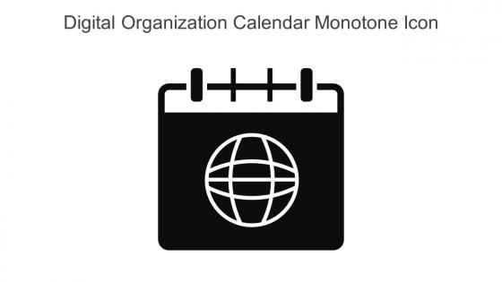 Digital Organization Calendar Monotone Icon In Powerpoint Pptx Png And Editable Eps Format