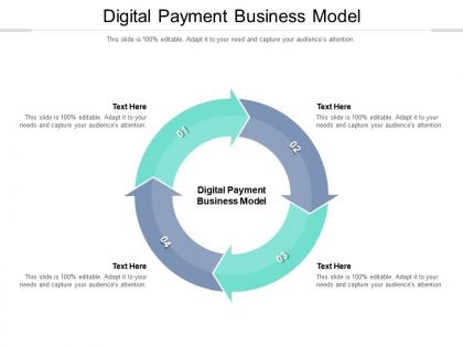 Digital payment business model ppt powerpoint presentation layouts graphics cpb