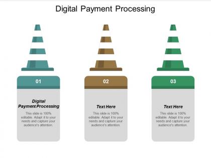 Digital payment processing ppt powerpoint presentation model slides cpb