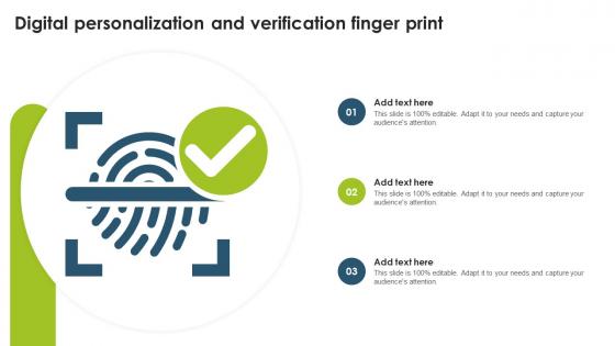 Digital Personalization And Verification Finger Print