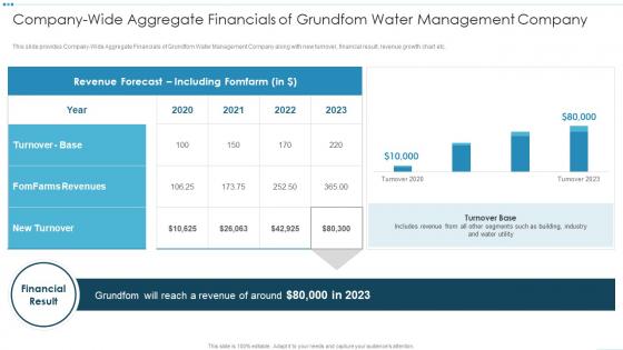 Digital Platforms And Solutions Company Wide Aggregate Financials Of Grundfom Water