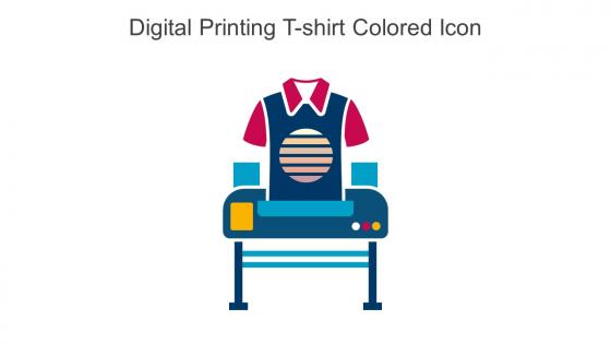 Digital Printing T Shirt Colored Icon In Powerpoint Pptx Png And Editable Eps Format
