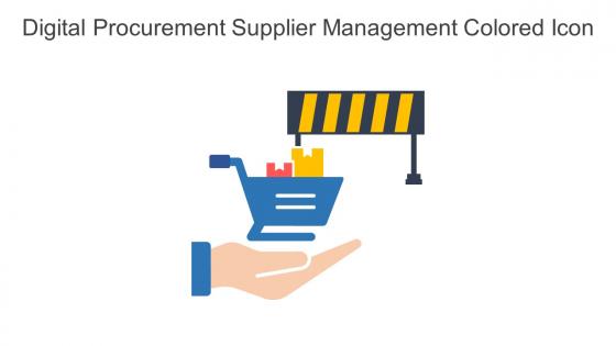 Digital Procurement Supplier Management Colored Icon In Powerpoint Pptx Png And Editable Eps Format