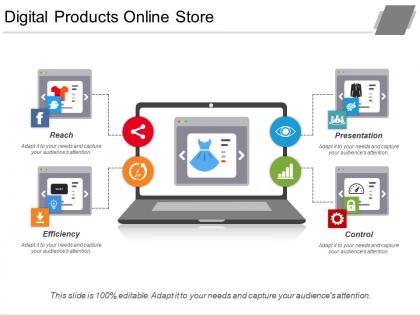 Digital products online store ppt slides