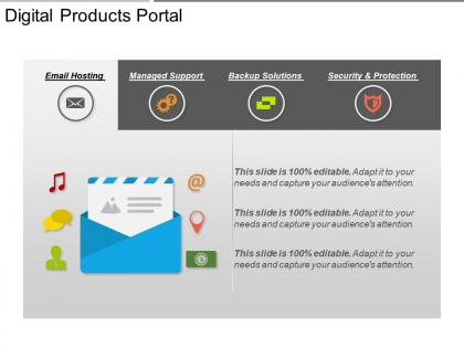 Digital products portal ppt slides download
