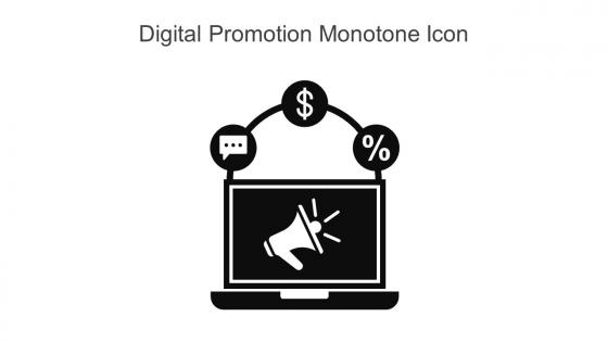 Digital Promotion Monotone Icon In Powerpoint Pptx Png And Editable Eps Format