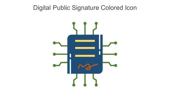 Digital Public Signature Colored Icon In Powerpoint Pptx Png And Editable Eps Format
