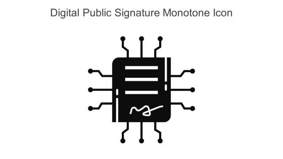 Digital Public Signature Monotone Icon In Powerpoint Pptx Png And Editable Eps Format