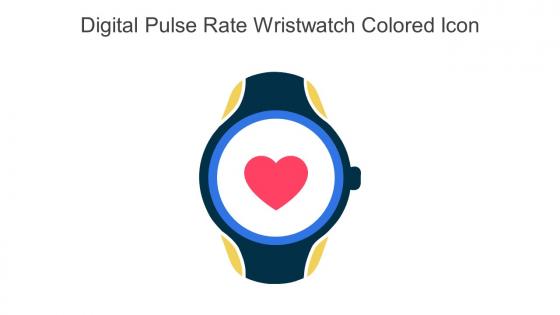 Digital Pulse Rate Wristwatch Colored Icon In Powerpoint Pptx Png And Editable Eps Format