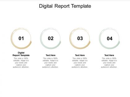 Digital report template ppt powerpoint presentation outline files cpb