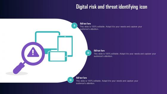 Digital Risk And Threat Identifying Icon