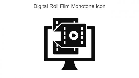 Digital Roll Film Monotone Icon In Powerpoint Pptx Png And Editable Eps Format