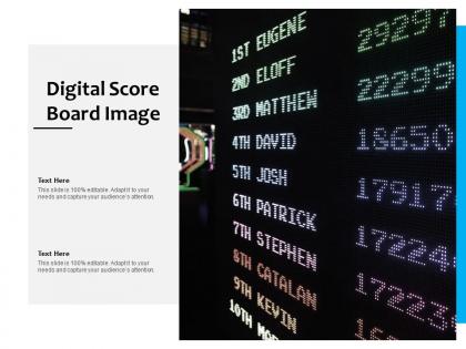 Digital score board image