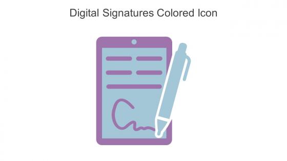 Digital Signatures Colored Icon In Powerpoint Pptx Png And Editable Eps Format