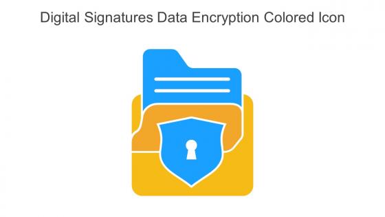 Digital Signatures Data Encryption Colored Icon In Powerpoint Pptx Png And Editable Eps Format
