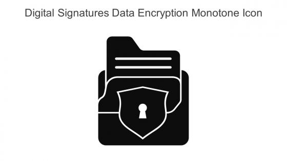 Digital Signatures Data Encryption Monotone Icon In Powerpoint Pptx Png And Editable Eps Format