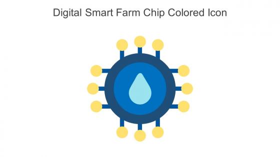 Digital Smart Farm Chip Colored Icon In Powerpoint Pptx Png And Editable Eps Format