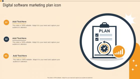 Digital Software Marketing Plan Icon