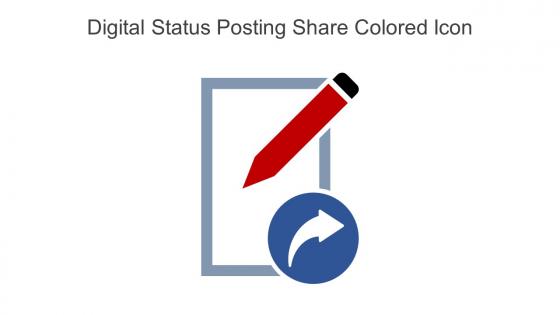 Digital Status Posting Share Colored Icon In Powerpoint Pptx Png And Editable Eps Format