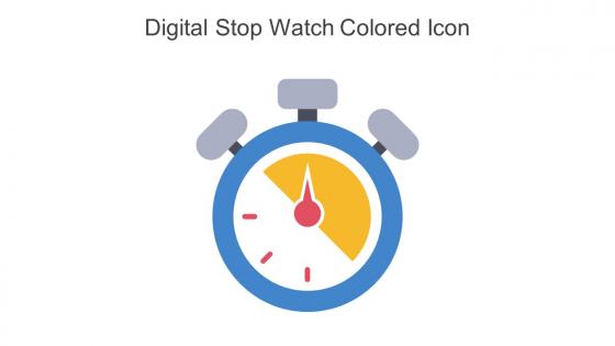Digital Stop Watch Colored Icon In Powerpoint Pptx Png And Editable Eps Format