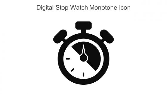 Digital Stop Watch Monotone Icon In Powerpoint Pptx Png And Editable Eps Format