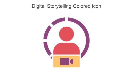 Digital Storytelling Colored Icon In Powerpoint Pptx Png And Editable Eps Format