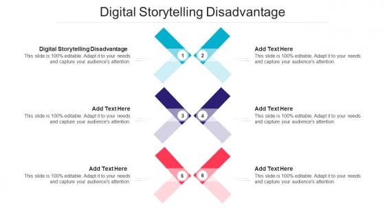 Digital Storytelling Disadvantage Ppt Powerpoint Presentation Professional Display Cpb