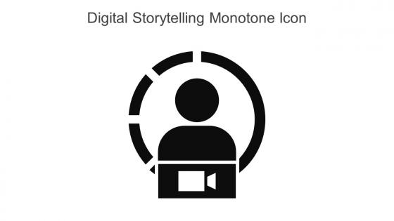 Digital Storytelling Monotone Icon In Powerpoint Pptx Png And Editable Eps Format