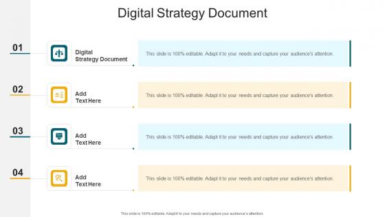 Digital Strategy Document In Powerpoint And Google Slides Cpb