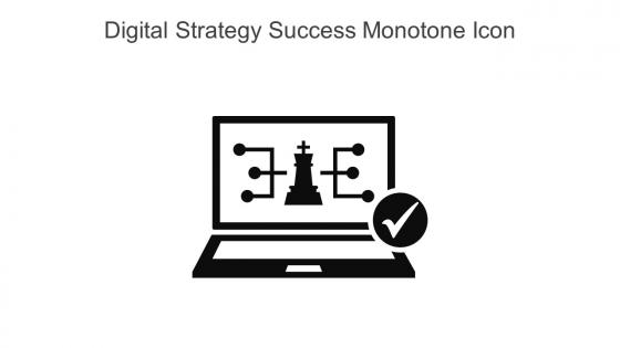Digital Strategy Success Monotone Icon In Powerpoint Pptx Png And Editable Eps Format