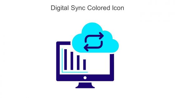 Digital Sync Colored Icon In Powerpoint Pptx Png And Editable Eps Format