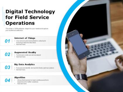 Digital technology for field service operations